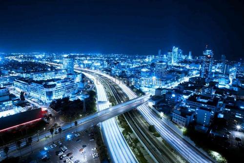 город, ночь, огни