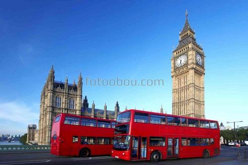 лондон, автобус, биг бен
