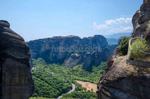 природа, дорога, горы, скалы, лес, небо, облака