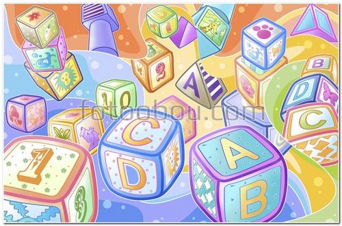 для детей, малышей, крохи, кубики, детские