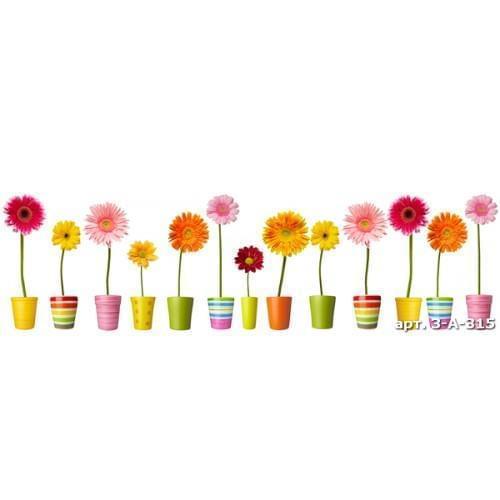 цветы, горшки, разноцветные, красный, желтый, оранжевый, зеленый, розовый, салатовый, бордовый