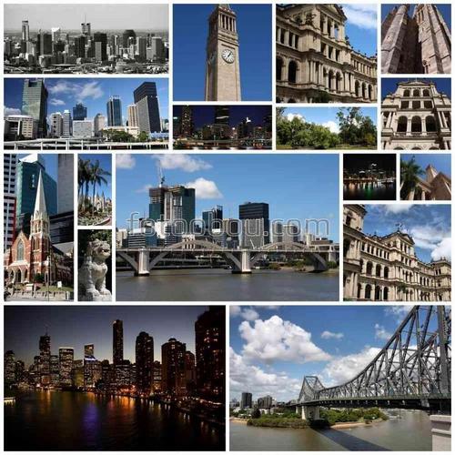 город, небоскреб, австралия, брисбен