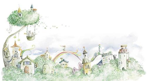 дом, качели, дерево, трава, зеленый