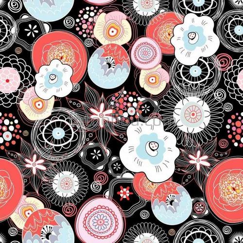 абстракция, цветы, природа, поляна