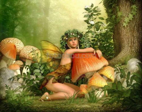 для девочек, для мальчиков, для детей, лес, фея