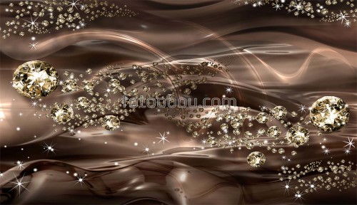 Коричневые 3 Д бриллианты, бриллианты, зд, коричневый