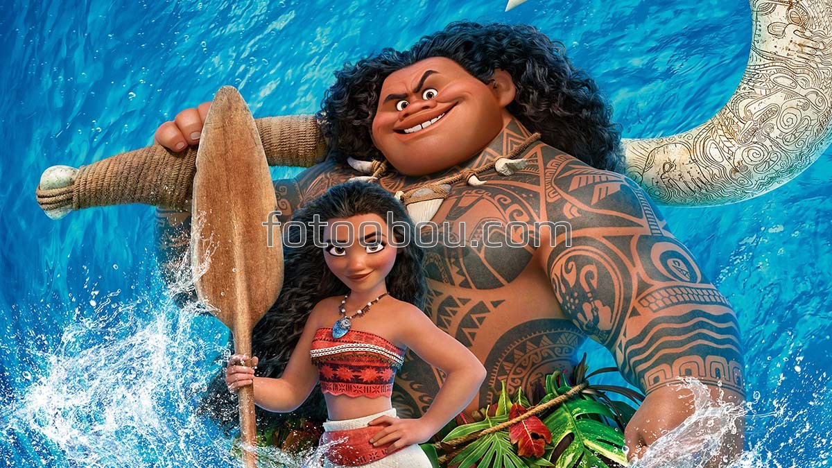 Моана и Мауи Анимация