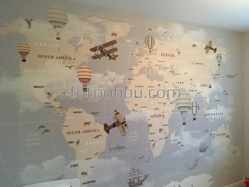 Воздушная карта мира